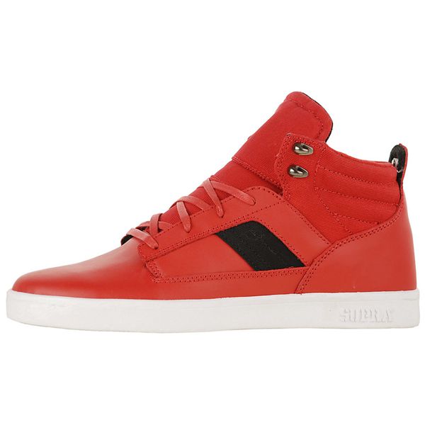 Supra Bandit Mid Skate Shoes Mens - Red | UK 54O2X70
